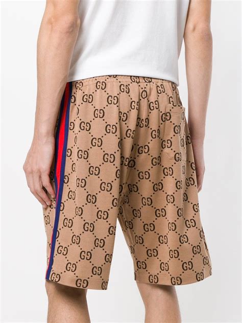 gucci matching shirt and shorts mens|men's gucci gg shorts.